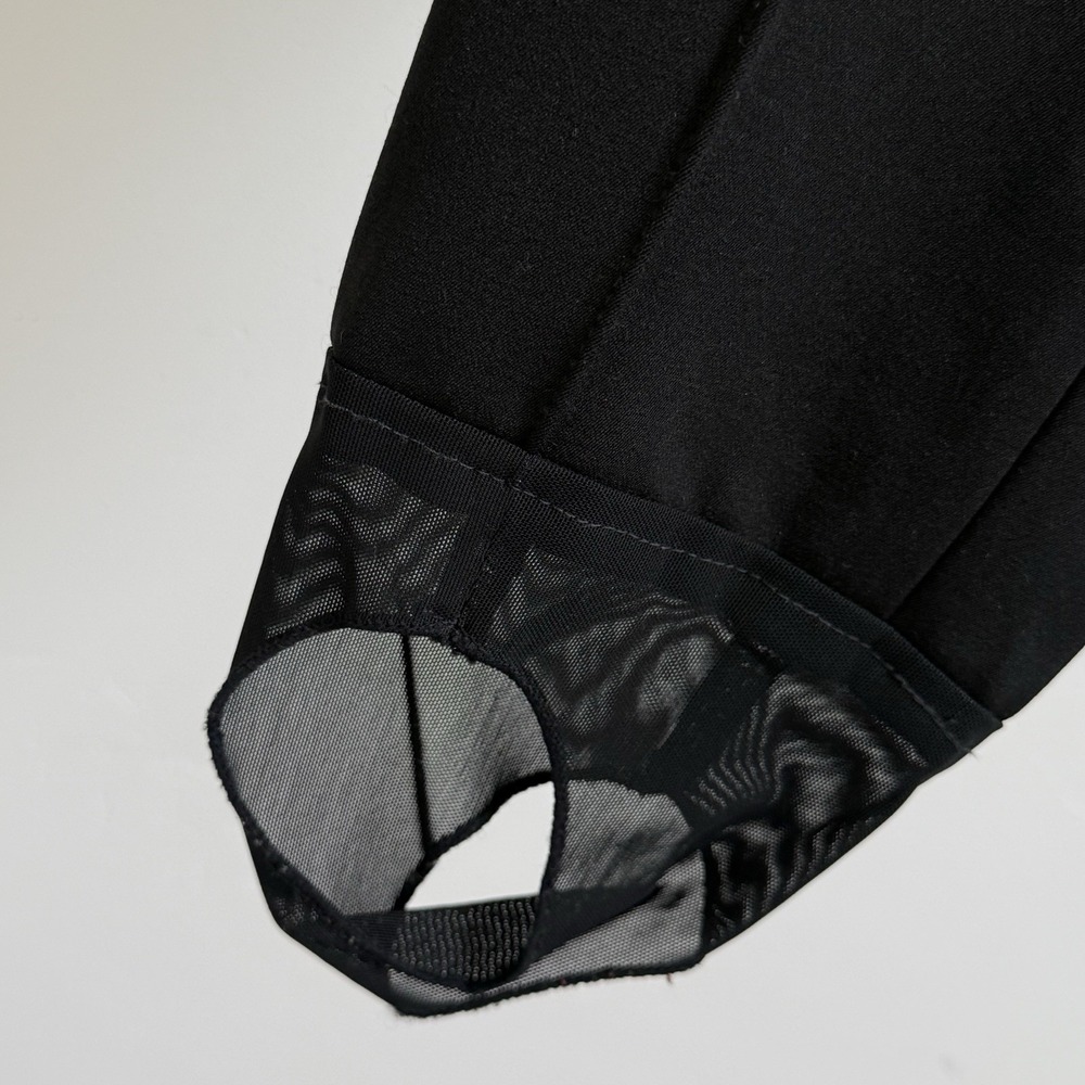 VTG Metropolis Snow Stirrup Pants Thick Ski Black Wool Blend Women 12 Lodge - Picture 3 of 9